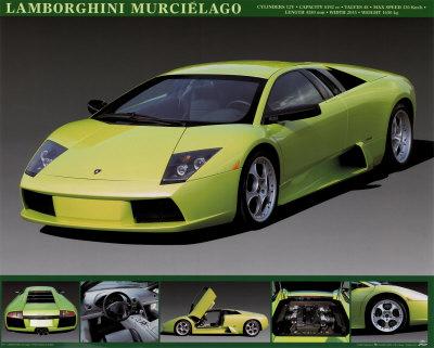 Lamborghini Murcielago Photo Art Print Poster Vintage Iconic Poster Size 16 x 20